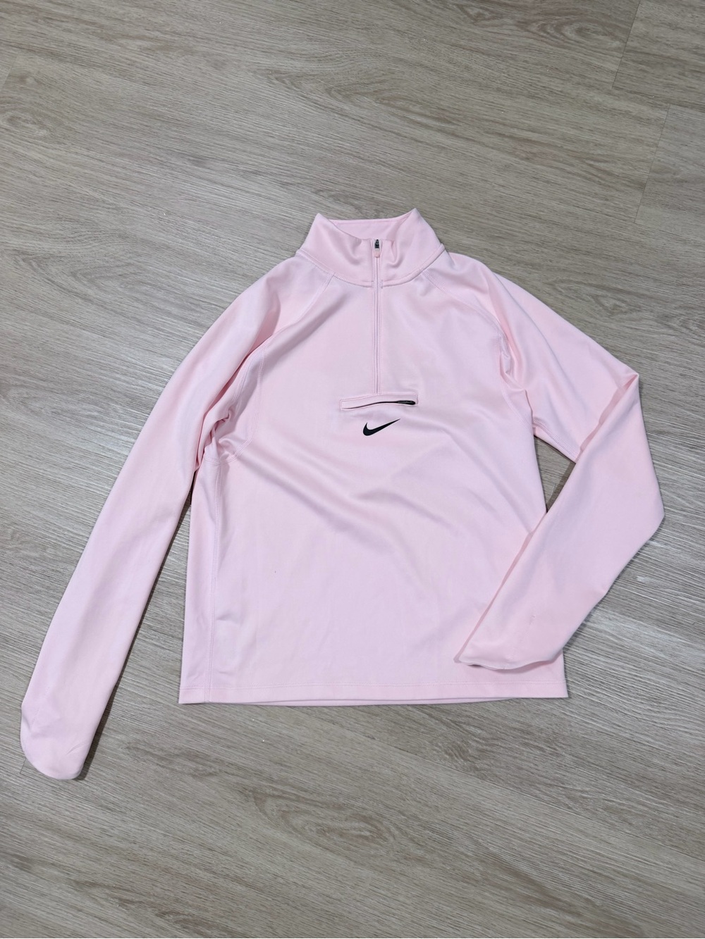 Nike Light Pink Dri-FIT Quarter Zip Pullover